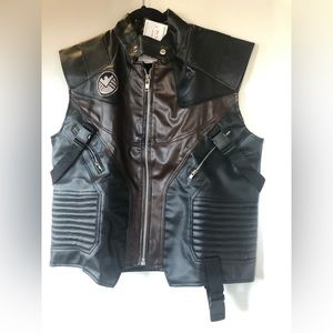 NWT Marvel character (Hawkeye) Synthetic leather vest Moviestar Jacket size 2XL